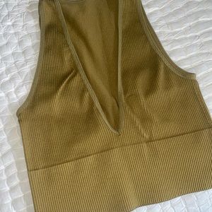 Windsor army green seamless top
